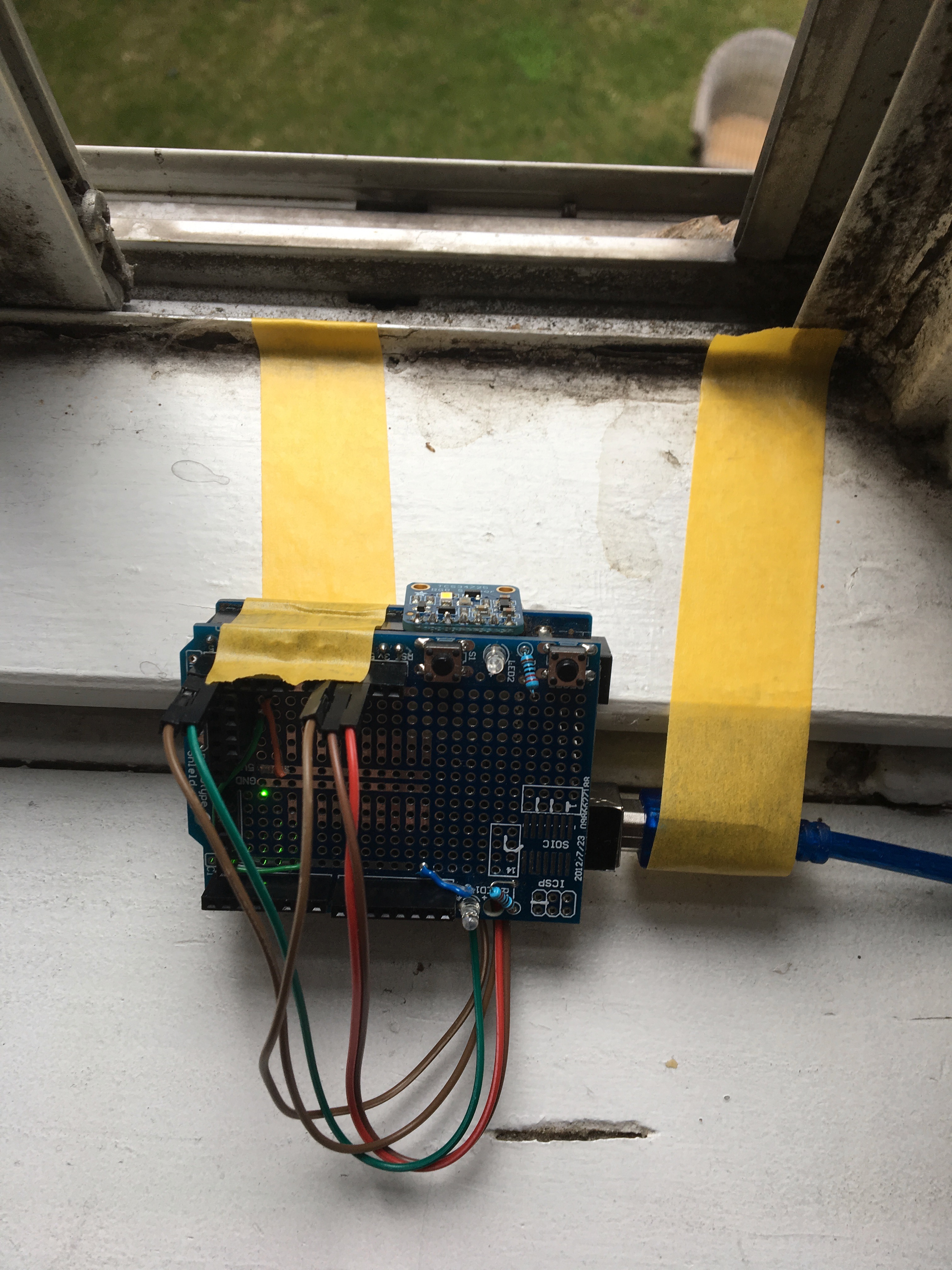 De sensor op een Arduino Uno