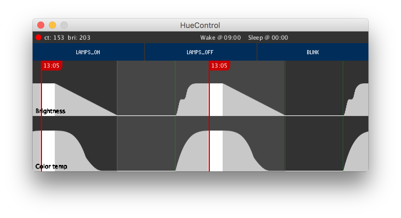 Hue control app GUI v1.1